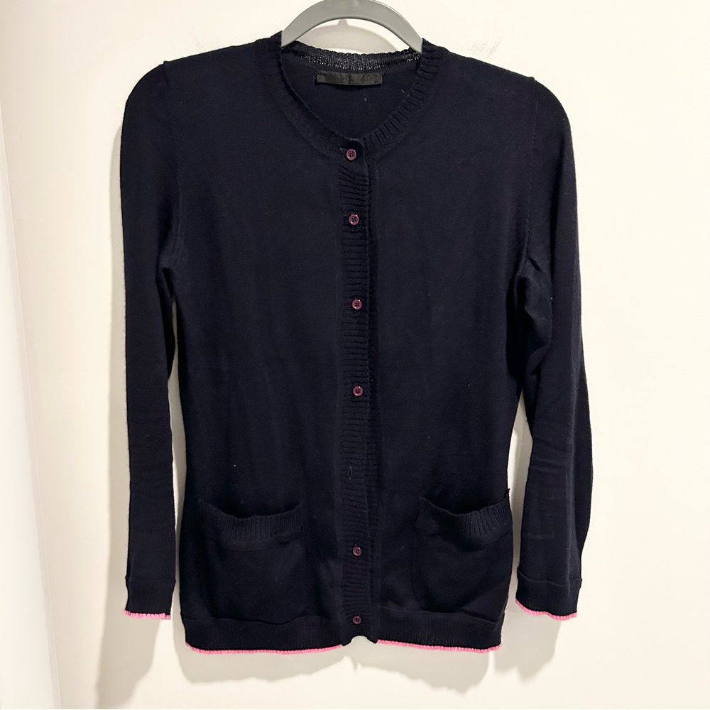 Jenni Kayne Cardigan Navy Blue Size Medium Flawed